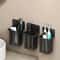 WallMounted Toothbrush Holder Stand Functional Bathroom Toothpaste Toothbrush Storage Rack 0