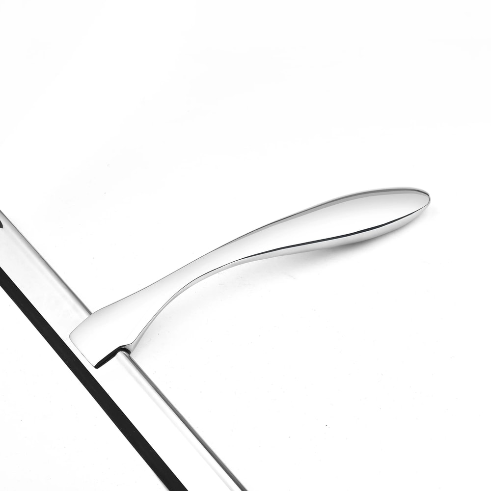 10Inch Stainless Steel Shower Squeegee StreakFree Glass Cleaner With Silicone Blade Hook 3