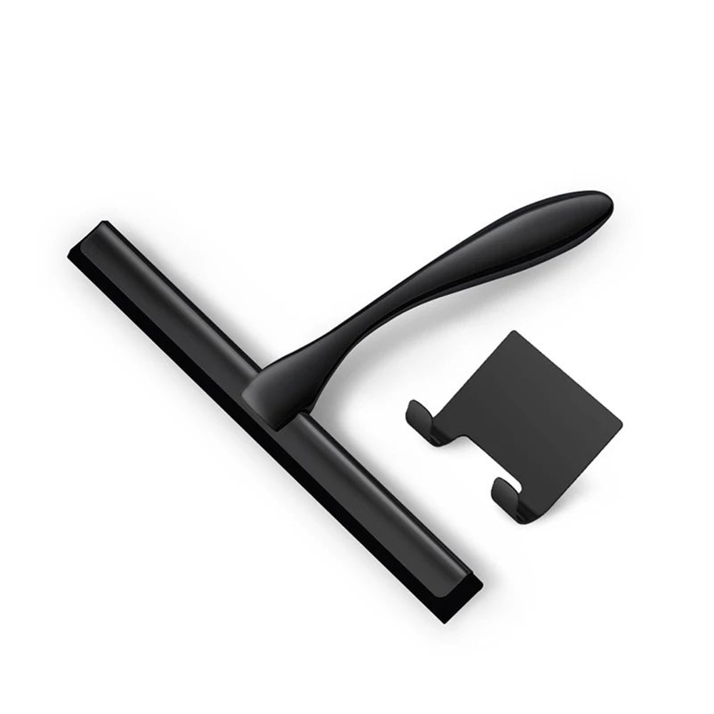 10Inch Stainless Steel Shower Squeegee StreakFree Glass Cleaner With Silicone Blade Hook 7