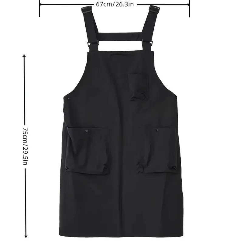 KoreanStyle Waterproof Vest Apron Unisex MultiPurpose Workwear For Kitchen Barber Coffee Shop Hom 5