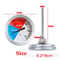 Stainless Steel BBQ Grill Thermometer Gauge 0300C Oven Smoker Pizza Temperature Monitor 5