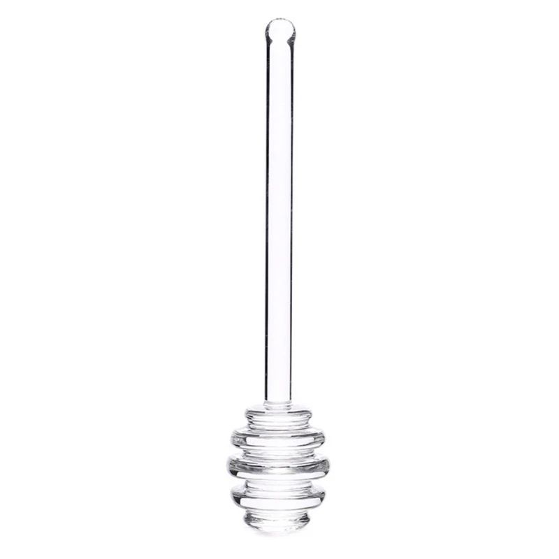 Premium Glass Honey Dipper Stirrer 6Inch HeatResistant Honey Spoon For Syrup Jar Kitchen Use 6
