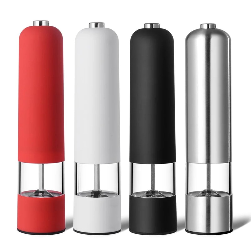 Electric Salt Pepper Grinder Mill BatteryOperated Adjustable Spice Grinder For Kitchen Use 4