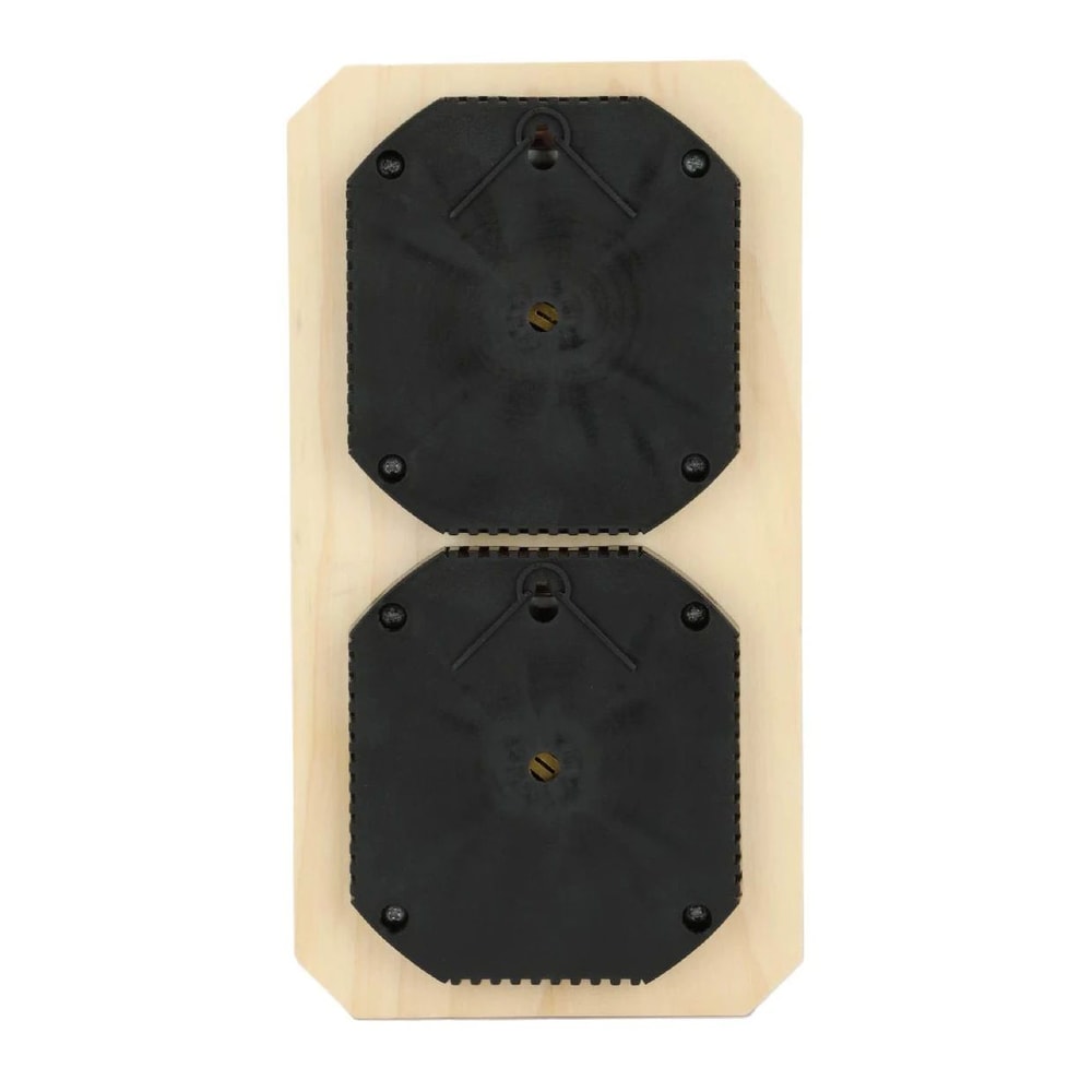 KT THERMO Wooden Sauna Thermometer Hygrometer WallMounted Mechanical Temperature Humidity Gauge 5