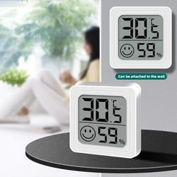 mini lcd digital thermometer & hygrometer –indoor temperature humidity meter with comfort indicator & wall/desktop mount