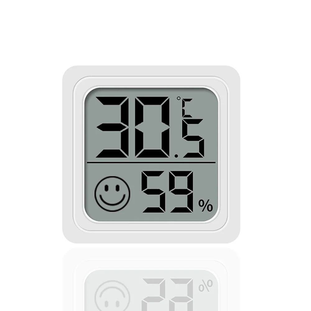 Mini LCD Digital Thermometer Hygrometer Indoor Temperature Humidity Meter With Comfort Indicator 6