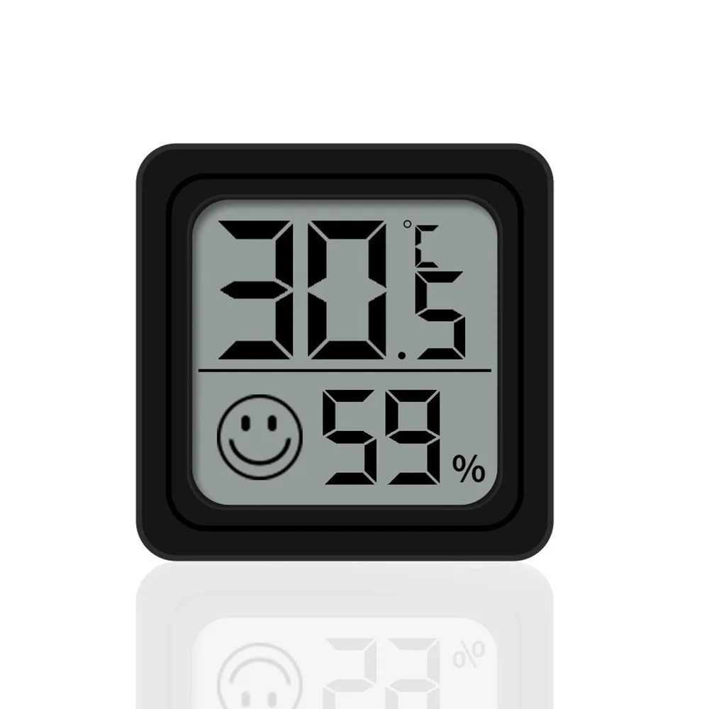 Mini LCD Digital Thermometer Hygrometer Indoor Temperature Humidity Meter With Comfort Indicator 8