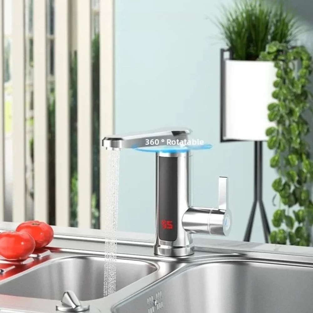 Instant Electric Water Heater Faucet 220V Tankless Hot Water Tap With Digital Temperature Display 0