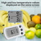 Digital Fridge Thermometer With LCD Display Freezer Refrigerator Temperature Monitor With Hook M 0