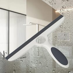ehomgui silicone glass squeegee – streak-free window, mirror & shower cleaner with suction hook