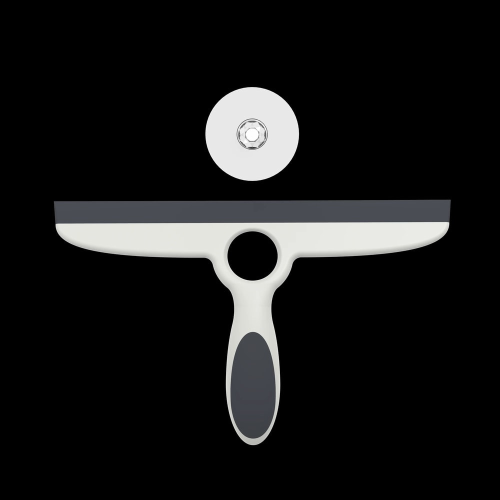 EHOMGUI Silicone Glass Squeegee StreakFree Window Mirror Shower Cleaner With Suction Hook 4