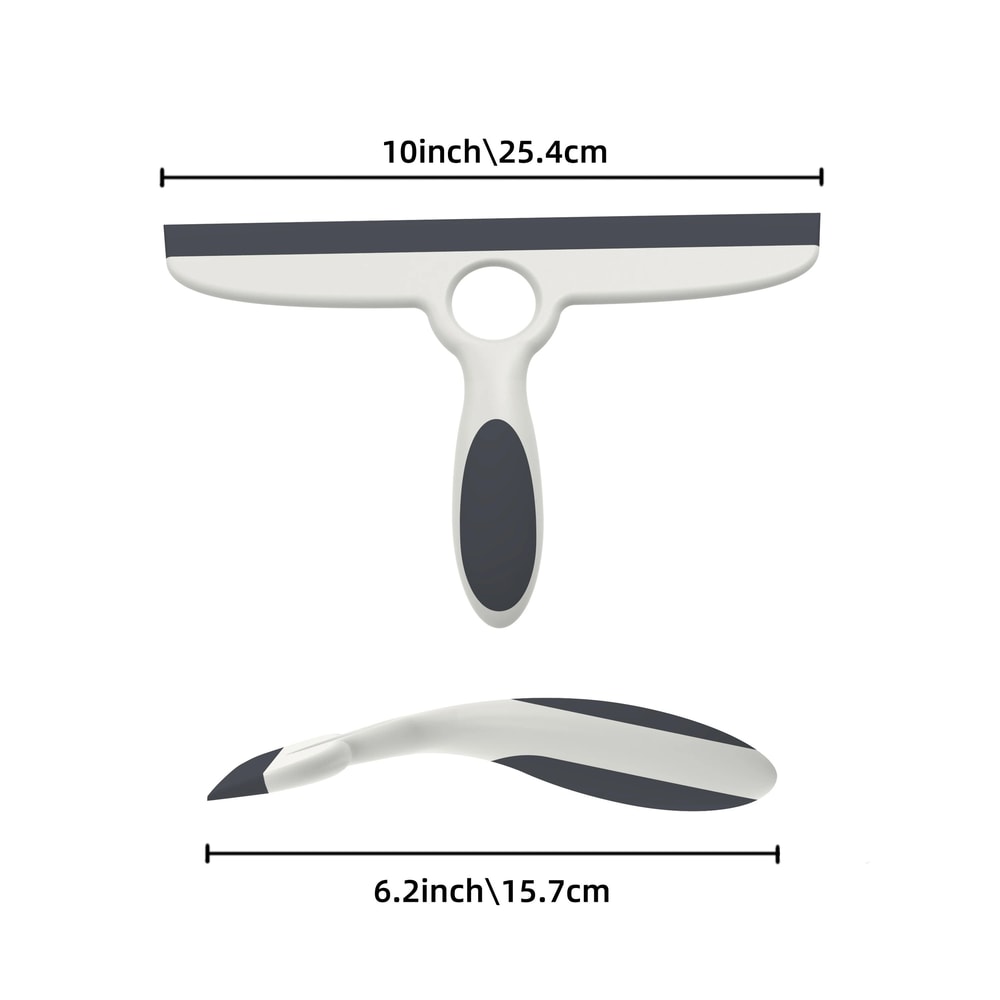 EHOMGUI Silicone Glass Squeegee StreakFree Window Mirror Shower Cleaner With Suction Hook 5