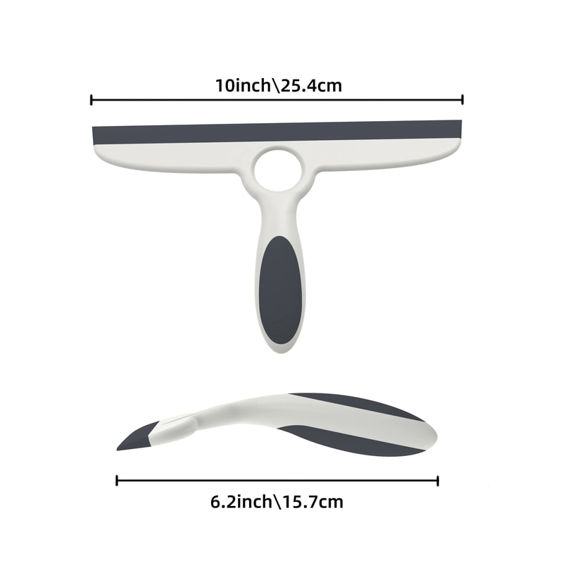 EHOMGUI Silicone Glass Squeegee StreakFree Window Mirror Shower Cleaner With Suction Hook 5