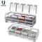 Acrylic Seasoning Box Set With 4 Spoons Clear Airtight Spice Jar Organizer For Kitchen Storage 4
