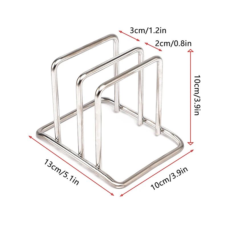 Stainless Steel Cutting Board Holder WallMounted Kitchen Rack Organizer 4
