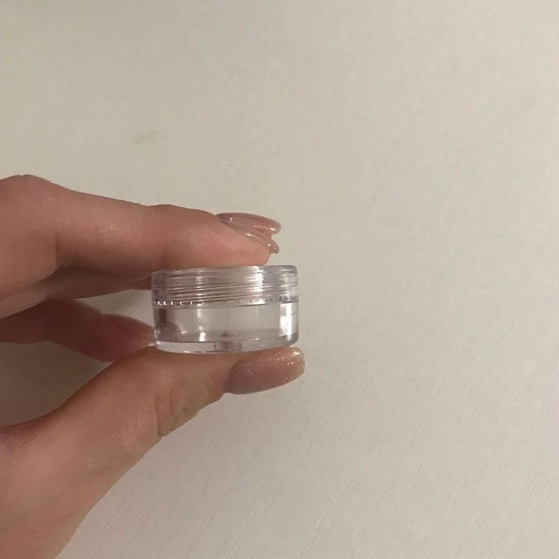 50pcs Mini Clear Cosmetic Jars 5g Refillable Cream Containers For Makeup Balm Travel Storage 2