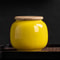 Vintage Ceramic Storage Jar With Bamboo Lid Mini European Tea Candy Cookie Sealed Container Decor 2