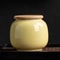 Vintage Ceramic Storage Jar With Bamboo Lid Mini European Tea Candy Cookie Sealed Container Decor 9