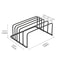 5Tier Metal Cutting Board Organizer Rack SpaceSaving Kitchen Holder For Boards Bakeware Trays 6