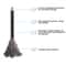 Telescopic Feather Duster AntiStatic Extendable Cleaning Brush With Plastic Handle For Home Car 2