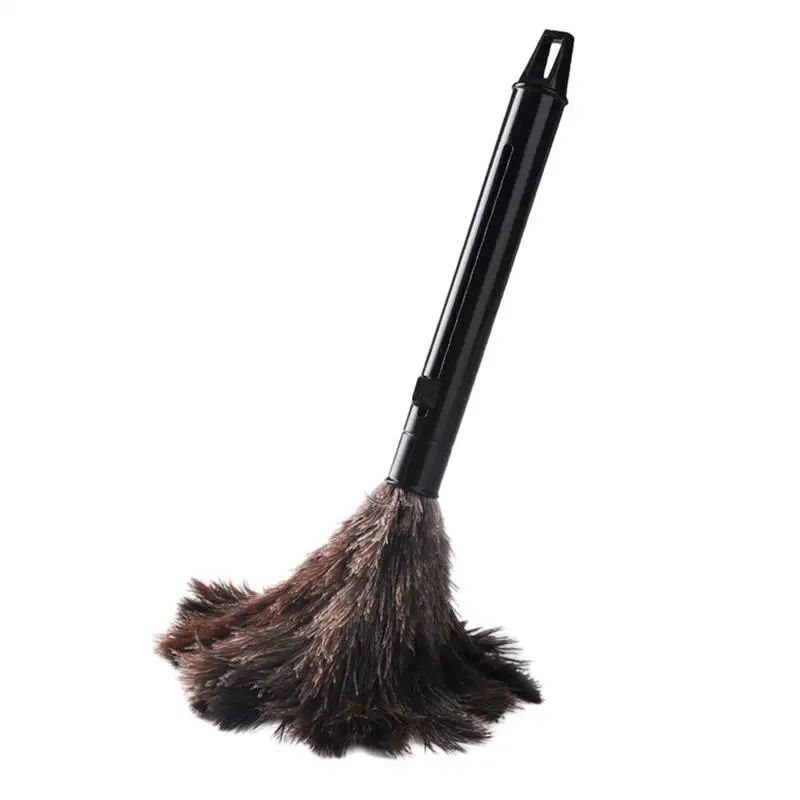 Telescopic Feather Duster AntiStatic Extendable Cleaning Brush With Plastic Handle For Home Car 4