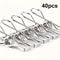 20pcs Stainless Steel Clothes Pins HeavyDuty Metal Laundry Clips For Home Kitchen Use 7