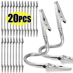 stainless steel long tail clip clamp – multi-purpose photo holder & desk organizer for home, office & school