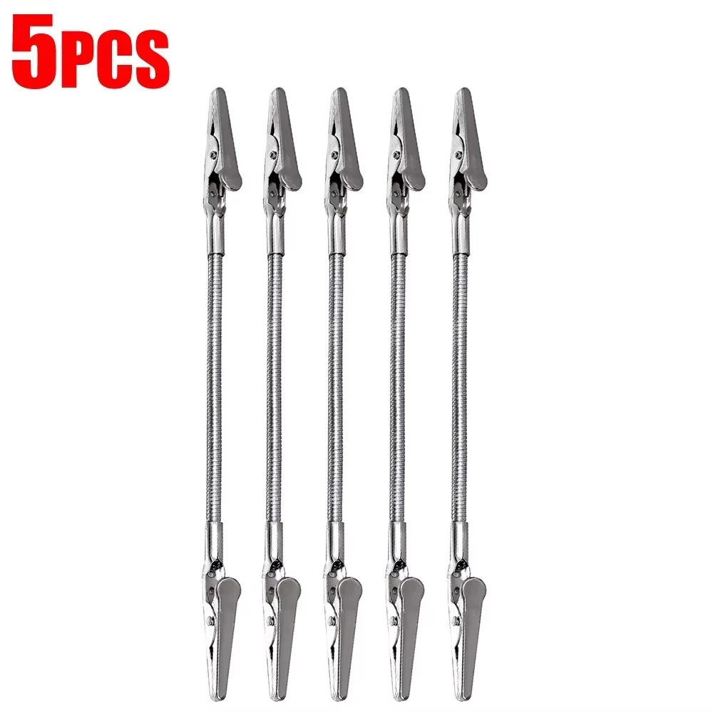 Stainless Steel Long Tail Clip Clamp MultiPurpose Photo Holder Desk Organizer For Home Office Sc 7