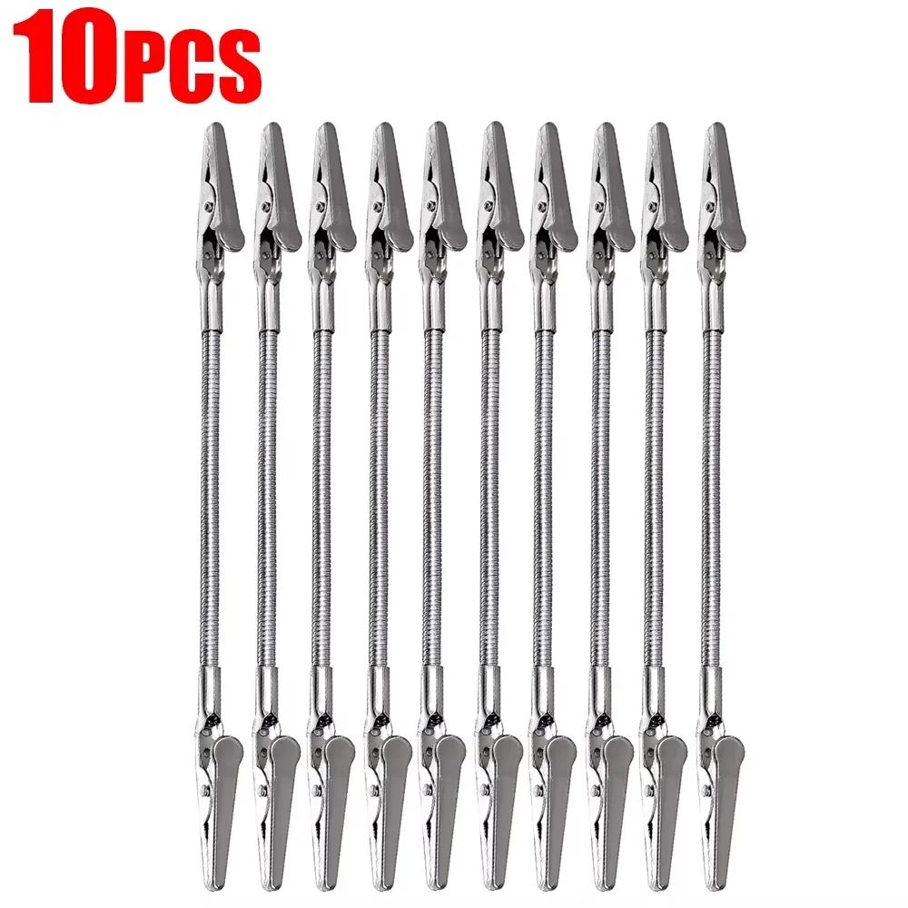 Stainless Steel Long Tail Clip Clamp MultiPurpose Photo Holder Desk Organizer For Home Office Sc 8