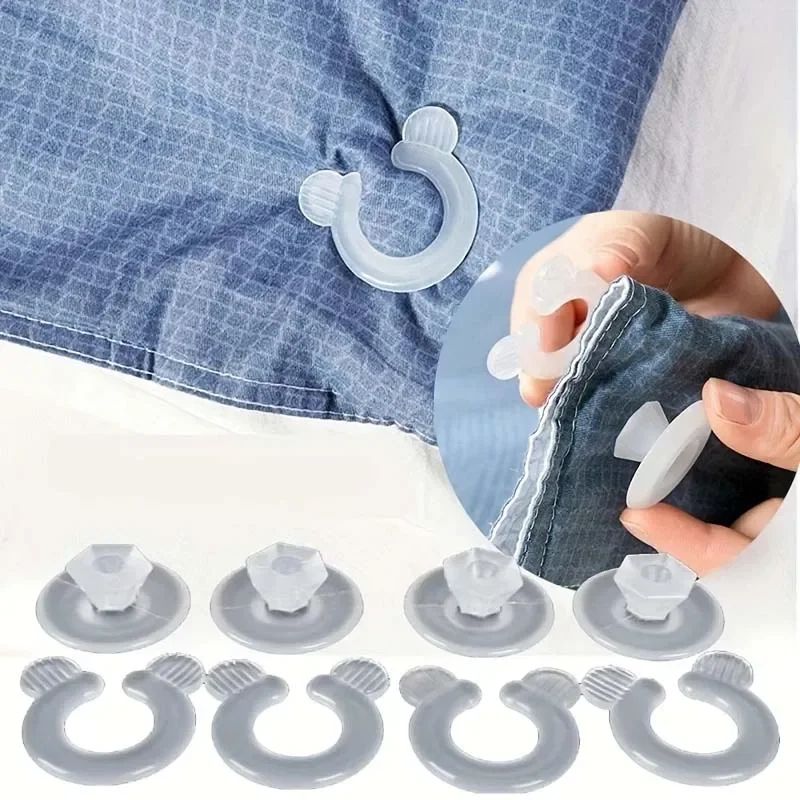 SecureHold AntiSlip Duvet Fastener Clips Set 8 Pairs Quilt Blanket Grip Lockers 4