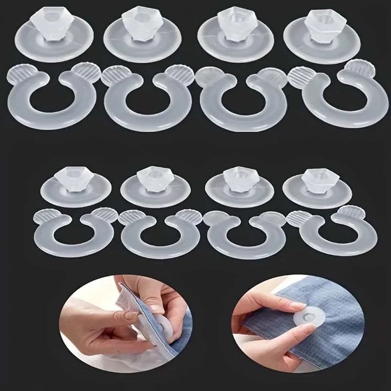 SecureHold AntiSlip Duvet Fastener Clips Set 8 Pairs Quilt Blanket Grip Lockers 6