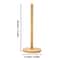 EcoStand Bamboo Paper Towel Holder AntiSlip Vertical Kitchen Roll Organizer Rack 6