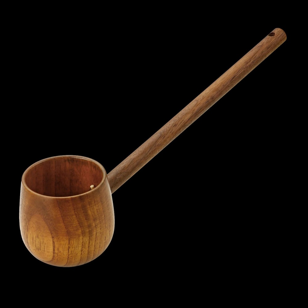 PureWood MultiPurpose Wooden Ladle Scoop Long Handle Bath Tea Kitchen Serving Spoon 5