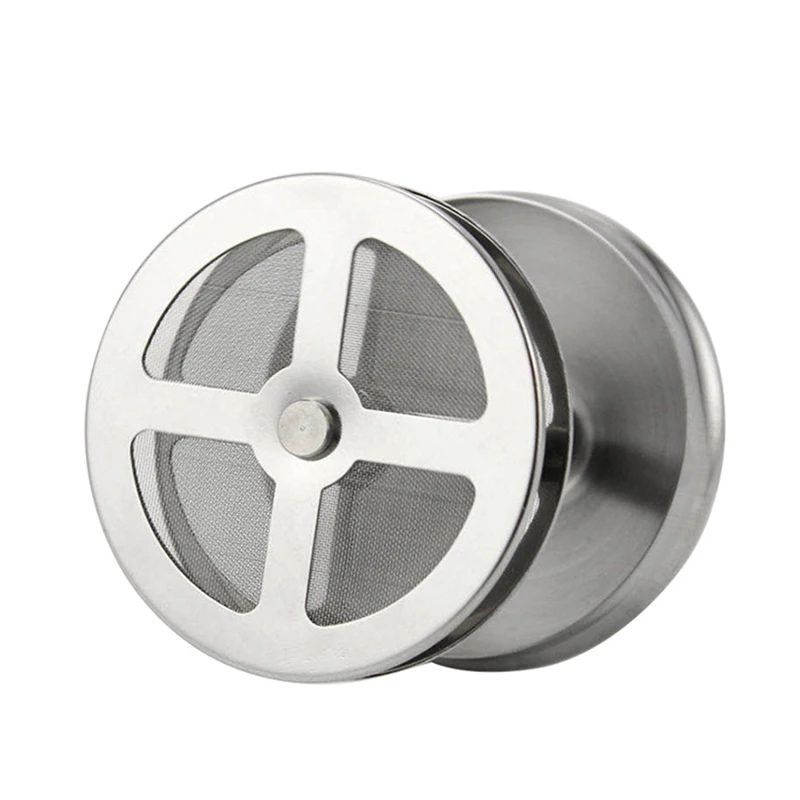 CreamMaster 2705oz Stainless Steel Milk Frother Pitcher Double Mesh Manual Foam Maker For Cappucci 3