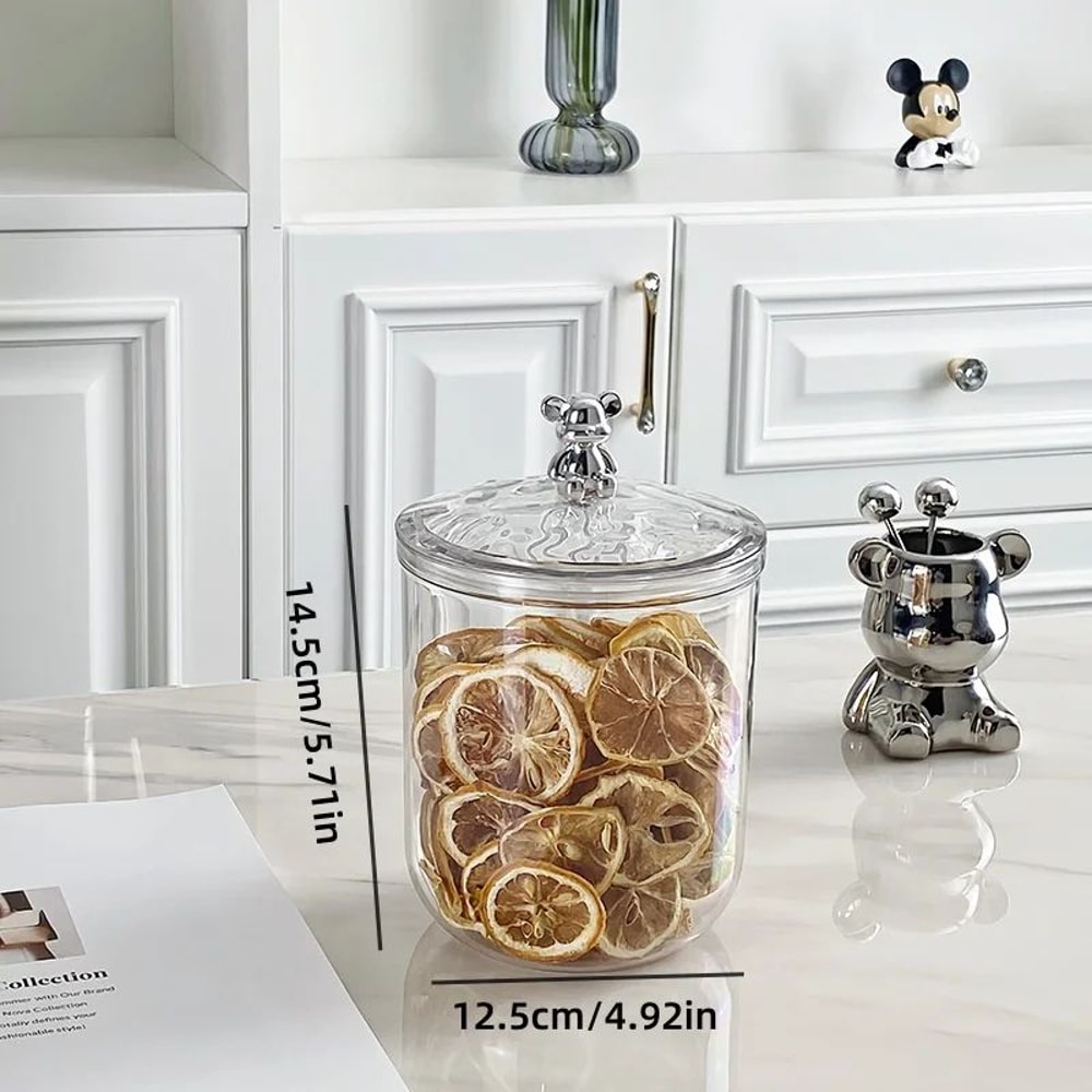 FreshSeal Airtight Food Storage Container Clear Plastic Pantry Organizer Jar With Secure Lid 7