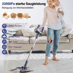 powersweep i8 corded stick vacuum cleaner – 23000pa high-suction lightweight vacuum for floors, carpets & pet hair