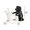 PupSpice Ceramic Dog Salt Pepper Shaker Set Black White Novelty Kitchen Spice Jars 6