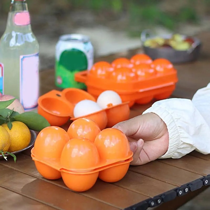 EggSafe Portable Egg Storage Case 246 Grid Travel Egg Holder Box With Handle 1