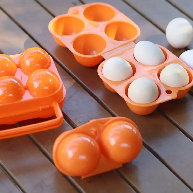 EggSafe Portable Egg Storage Case 246 Grid Travel Egg Holder Box With Handle 2