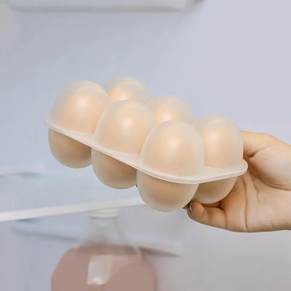 EggGuard 6Slot Egg Storage Carrier Portable Plastic Egg Holder Box With Handle For Travel Camping