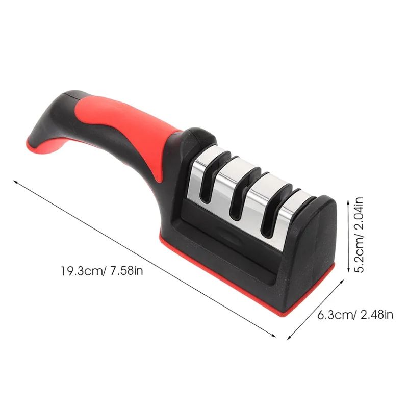 EdgeMaster 3Stage Knife Sharpener Diamond Ceramic Rod System With NonSlip Base 5