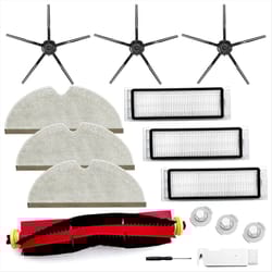 cleanpro replacement parts kit for roborock s series – main brush, side brush, hepa filter & mop cloth set
