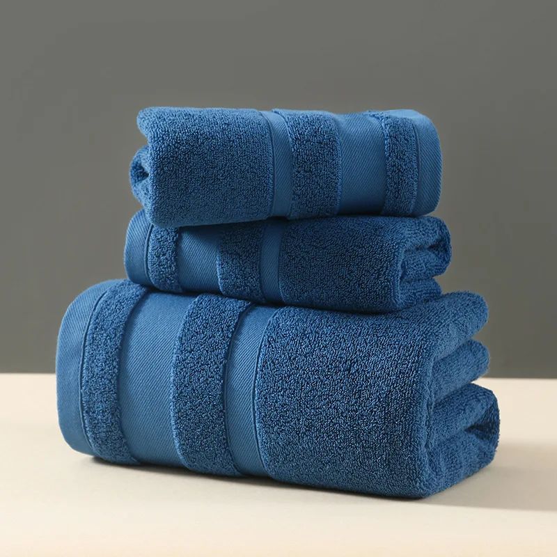 PureSoft Cotton Towel Set UltraAbsorbent Bath Hand Towels In Multiple Sizes Gift Set 6