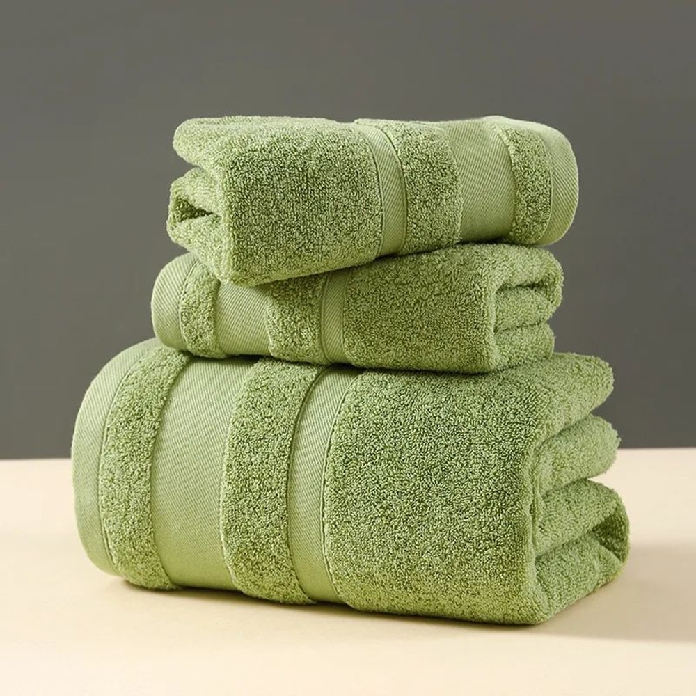 PureSoft Cotton Towel Set UltraAbsorbent Bath Hand Towels In Multiple Sizes Gift Set 8
