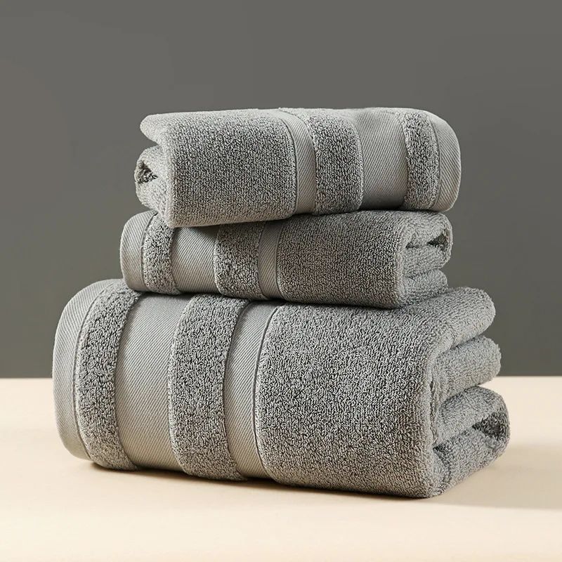 PureSoft Cotton Towel Set UltraAbsorbent Bath Hand Towels In Multiple Sizes Gift Set 9