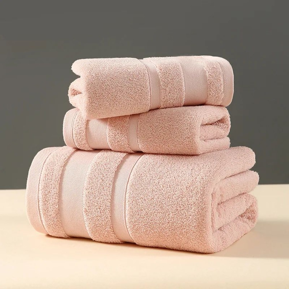 PureSoft Cotton Towel Set UltraAbsorbent Bath Hand Towels In Multiple Sizes Gift Set 10