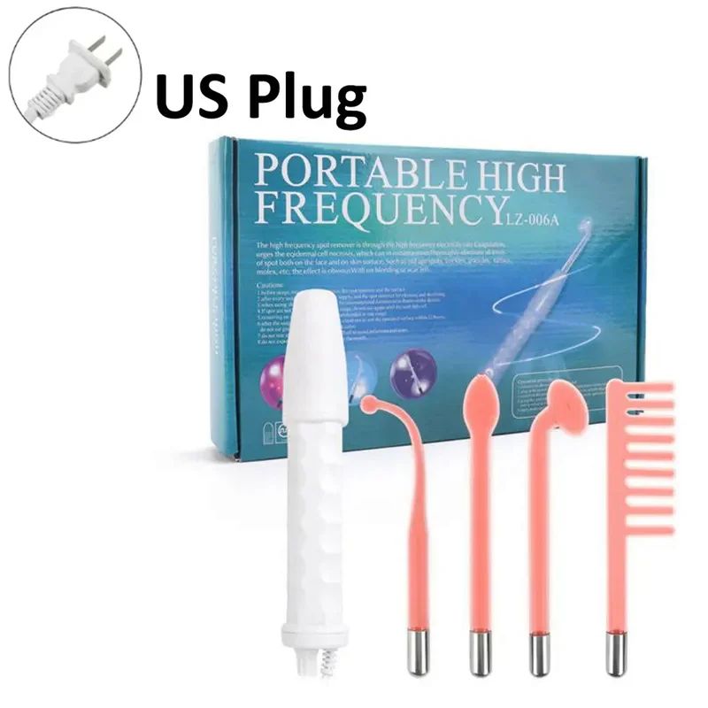 GlowPulse 4in1 High Frequency Facial Wand Portable Electric Skin Therapy Acne Treatment Tool 7