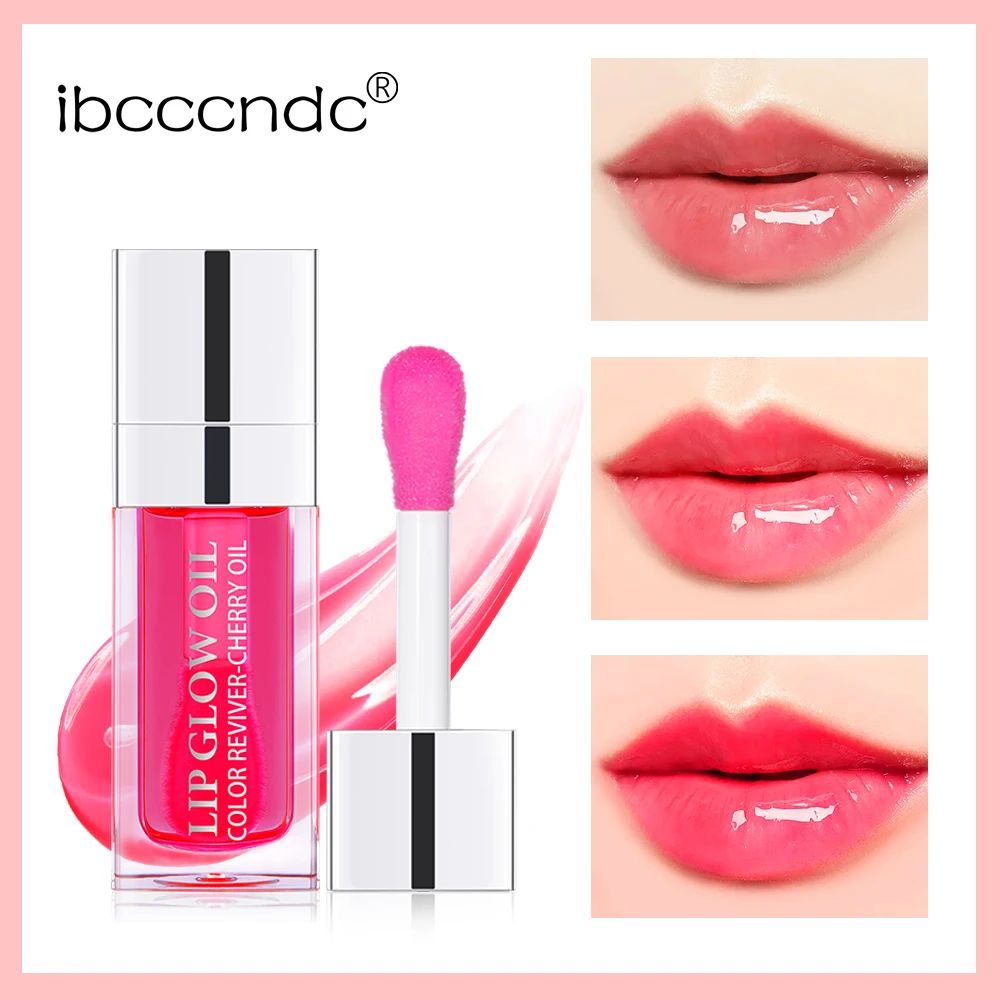 PlumpGlow Moisturizing Lip Oil Gloss Hydrating Pink Lip Balm With Plumping Exfoliating Care 2