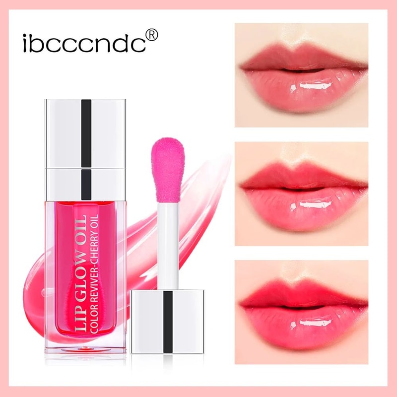 PlumpGlow Moisturizing Lip Oil Gloss Hydrating Pink Lip Balm With Plumping Exfoliating Care 2