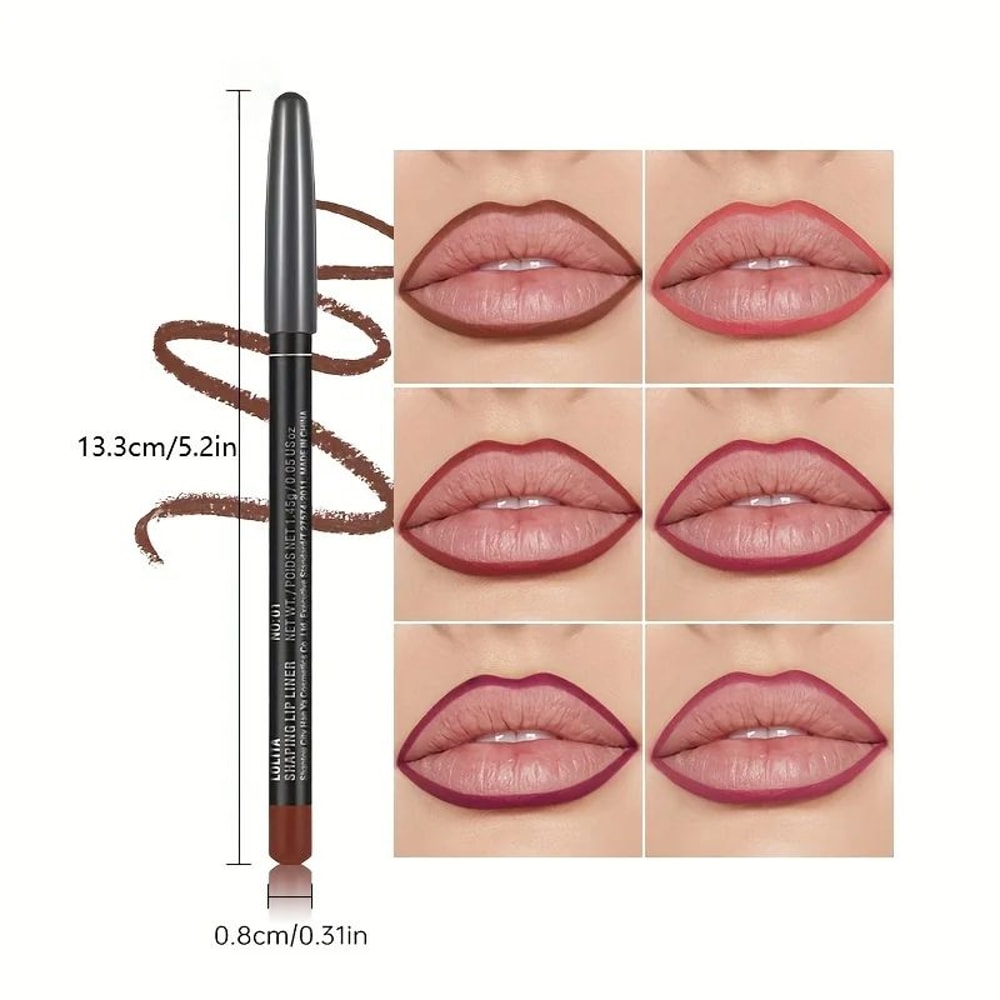 VelvetLine Luxury Matte Lip Liner LongLasting Smooth Glide Lip Pencil For Perfect Definition 4